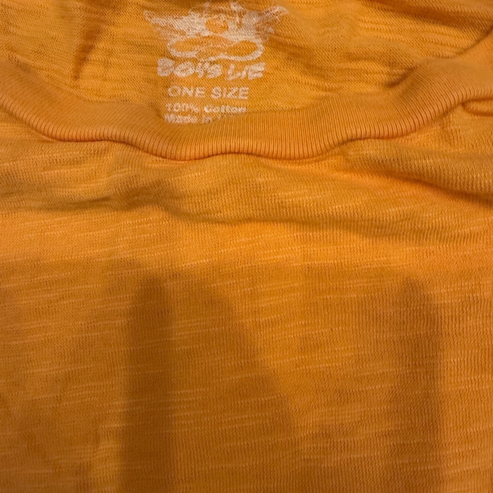 Oversized Boys Lie Mustard Graphic Tee - Flaw - Picture 5 of 10
